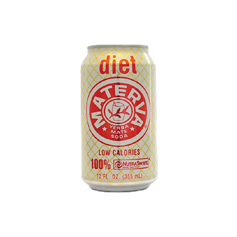 Materva Diet Soda, 12oz Can (Pack of 18, Total of