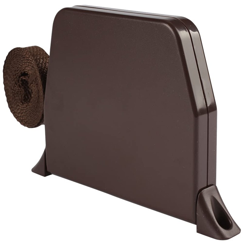 Bra418 Roller Blind Winder Surface-Mounted Brown Pivoting and Belt Strap