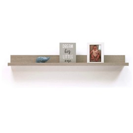 InPlace 60" W x 4.5" D x 3.5" H Picture Ledge Shelf, Driftwood, 9602064E, Lewis Hyman Inc.