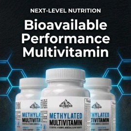 Methylated Multivitamin for Adults Iron Free with Active B12 L-Methylfolate Bioavailable Vitamins Energy Support Daily Nutritional Supplement Capsules