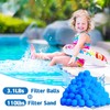 QwayHome 3.1 lbs Pool Filter Balls, Reusable Filter Sand Balls