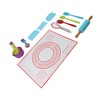 19PCS Kids Baking Set Silicone Nonstick Safe Spatula Brush Whisk