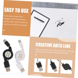 jojofuny 6pcs Flexible Type-c Charging Cables Data Lines for Type- Compatibility for Smartphones Bundle