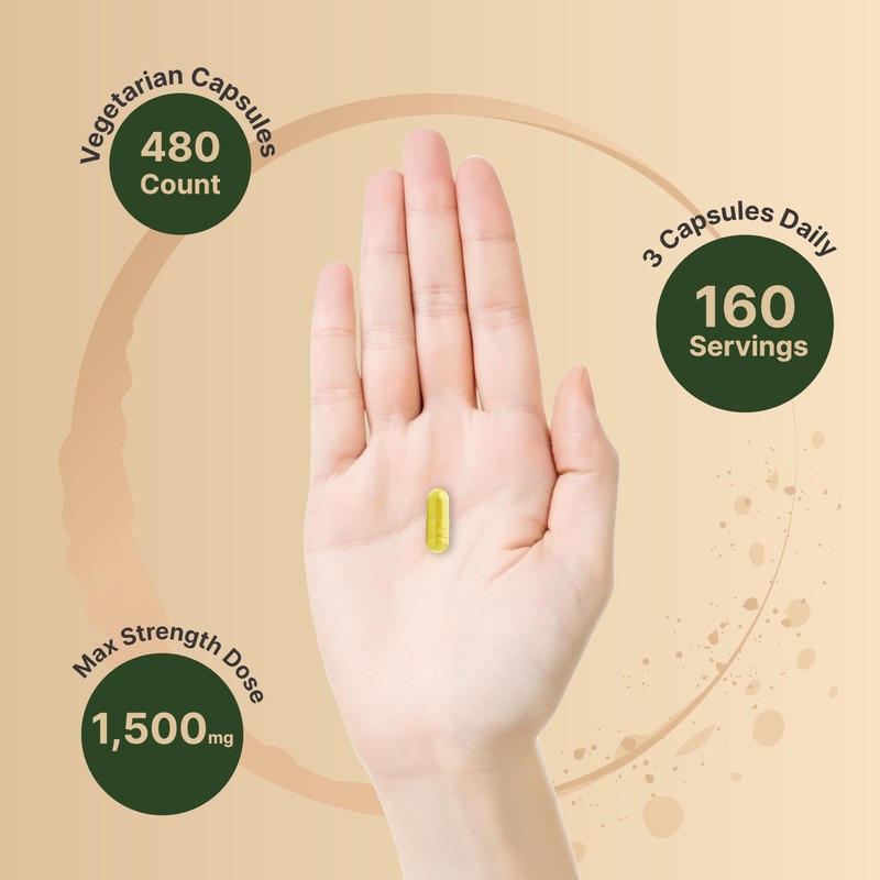 NatureBell Berberine Supplement 1,500mg with Ceylon Cinnamon & Turmeric Root,