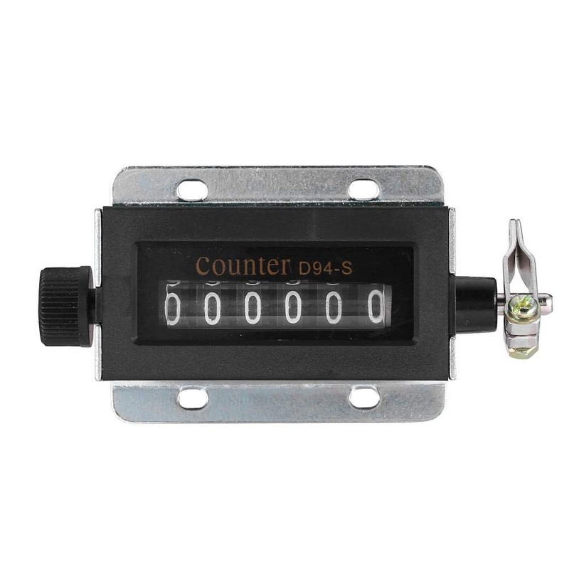 Tiardey Mechanical counter, 6-digit mechanical resettable manual hand pull counter