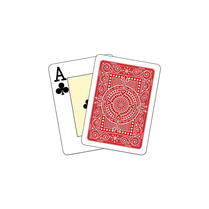 Modiano 300546 Texas Poker Jumbo PVC Red Cards