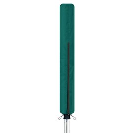 Rotary Washing Line Cover Waterproof Fabric with Zip - Heavy Duty Rotary Clothes Line Cover with Zip - Protective Weather Resistant Parasol Cover for Garden Dryer and Airer (Green)