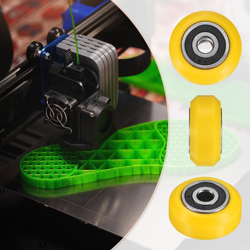 M METERXITY 8pcs 3D Printer Roller V Slot 0.94"/24mm Solid