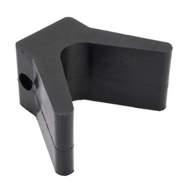 Rubber V Shape Bow Top Black Marine V Block 2 Wide 4" Span 1/2 Hole Boat Trailer Boat and Marine Bow Stop