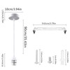 OMIGA 2 Pieces Ceiling Rose Light Fitting Vintage Pendant E27
