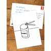 Funny Humorous 'David Shrigley Worms' Novelty Postcard