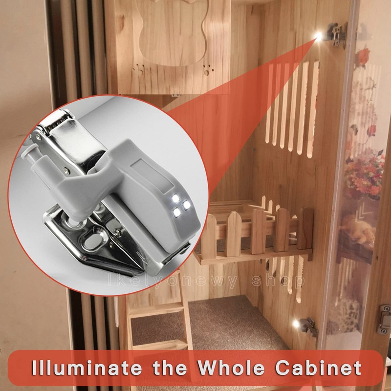 Hinge Led Sensor Light for Kitchen Cabinet Cool White Universal
