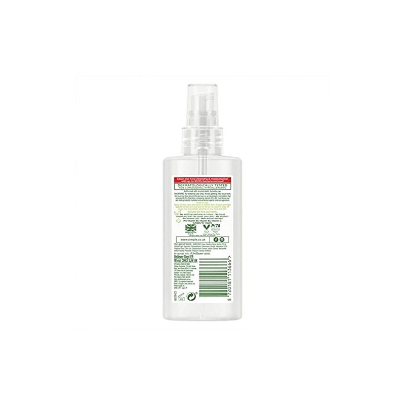 2 Pack of Simple Hydrating Mist + Anti-Bacterial Kind Defence