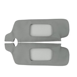 Prefer Warehouse 2pcs Sun Visor Replacement Cover Repair Compatible with Tahoe Suburban Yukon Gray, Pair Sunvisor Covering Left and Right Side, Anti-Scratch, Vinyl Leather (Gray, 94-04 Ford Mustang)