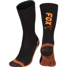 Fox Thermolite Long Sock Black/Orange Size 10-12, black