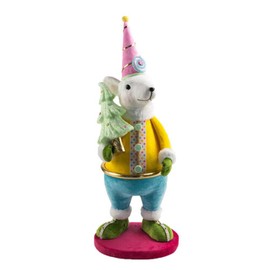 December Diamonds Snow Cream Shoppe 30" Candy Mouse with Ice Cream Figurine