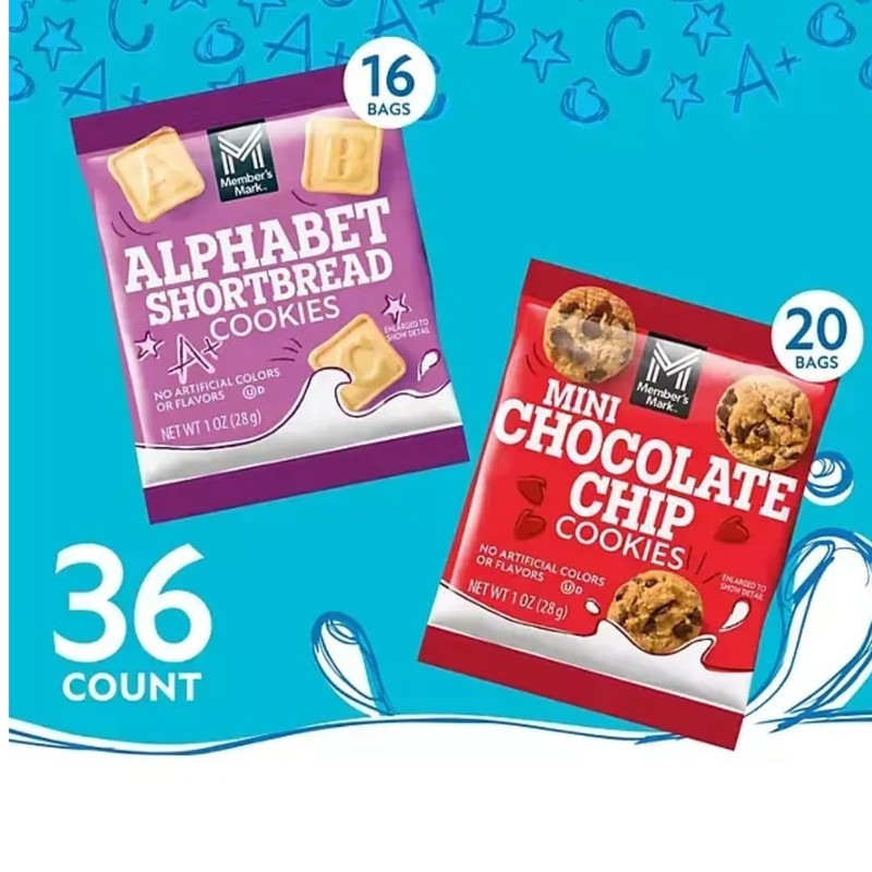 Mini Cookies Variety Pack, 1 Ounce, 36 Count (1 pack)