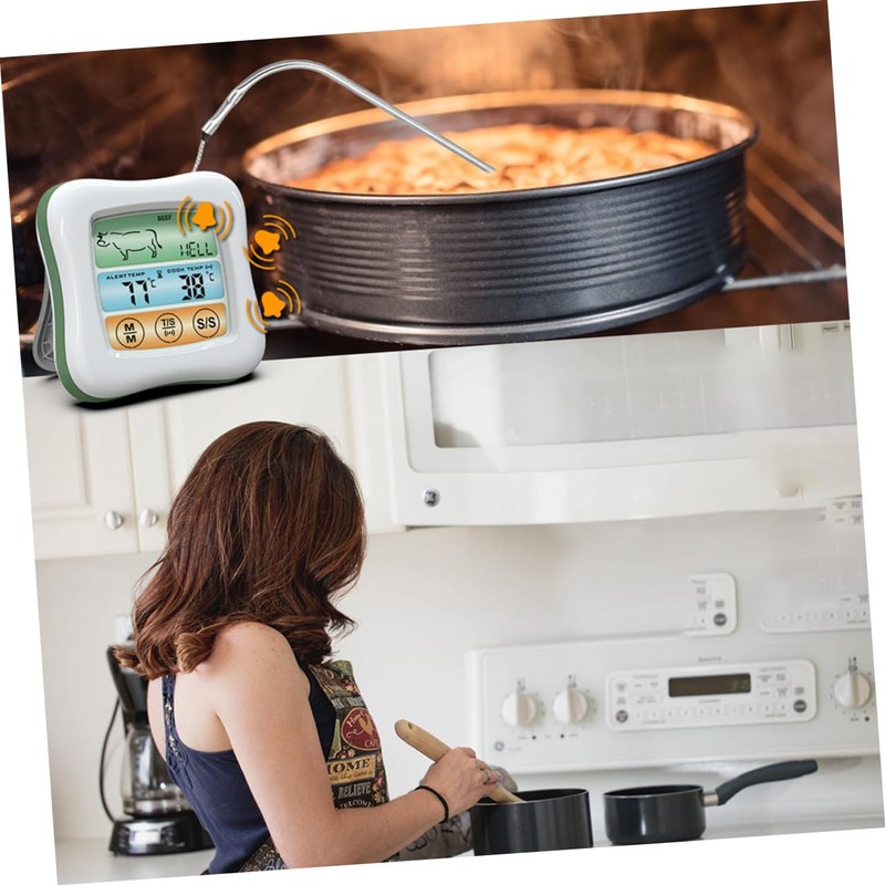GRIRIW Touch Screen Food Thermometer Digital Thermometer for Cooking Accurate