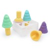 melii Ice Cream Shaped Ice Pops, 4-Pack of Popsicle Molds