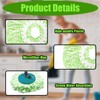 3pcs Mop Head Refills, Compatible with Spin Mop and Bucket