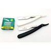 2 Pcs Navaja Barber Straight Maquinillas de afeitar, 100 Blades