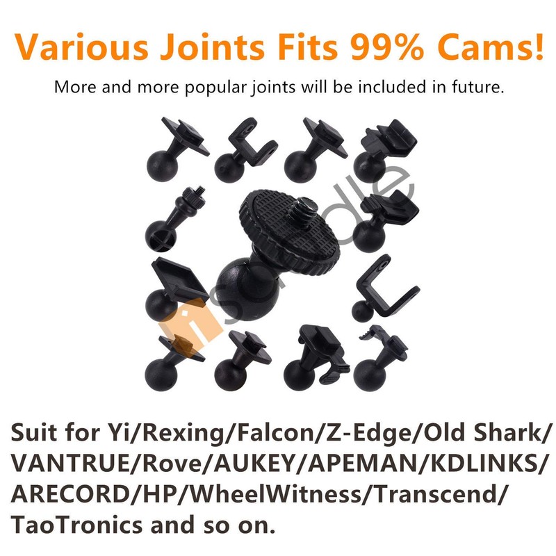 iSaddle Dash Cam Mirror Mount Holder - Professional Rearview Mirror