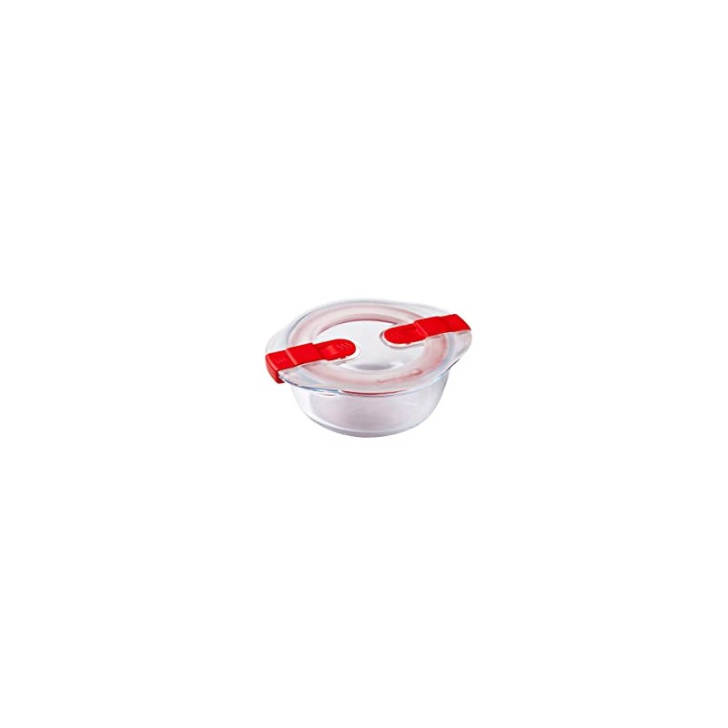 Pyrex FC360 Plastic/Glass Cook and Heat Round Dish with Lid,