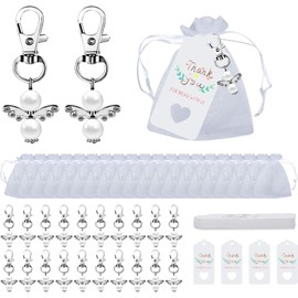 20 llaveros de Ángel de la Guarda, Detalles Regalos Boda Bautizo Comunion, Recuerdos Recordatorios de Comunión Boda Decoracion Niños Niña, Invitaciones para Invitados