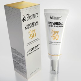 Eleonore Protector Solar Universal Para Rostro Fps 50 Bloqueador Solar Con Color Hidratante No Pegajoso Protector Solar En Tamaño De Viaje Contra Rayos Uva Y Uvb 50 Ml/1 1,76 Onzas (Paquete De 1)