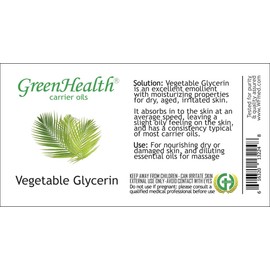 GreenHealth Vegetable Glycerin 32 fl oz – 100% Pure Non-GMO, Clear Liquid – Carrier Oil for Soap Making, Tinctures, Crafts, DIY Projects – Plastic Jug w/Cap