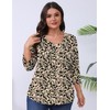 Romanstii Plus Size Spring Clothes for Women 3/4 Length Sleeve