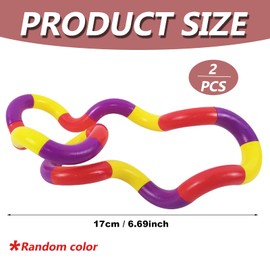 2 Pcs Tangle Fidget Toy, Fidget Toys, Tangle, Hyperkinetic Tangle Fingertip Toys for Stress Relief Sensory Fingertip Toys Stress Relief for Youngster Mute Twist Fingertip Toys