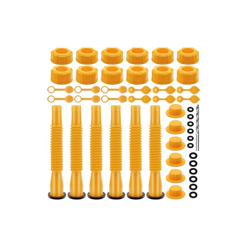 6 Kits 49pcs Can Spout Replacement Kit,Can Nozzle Replacement Kit