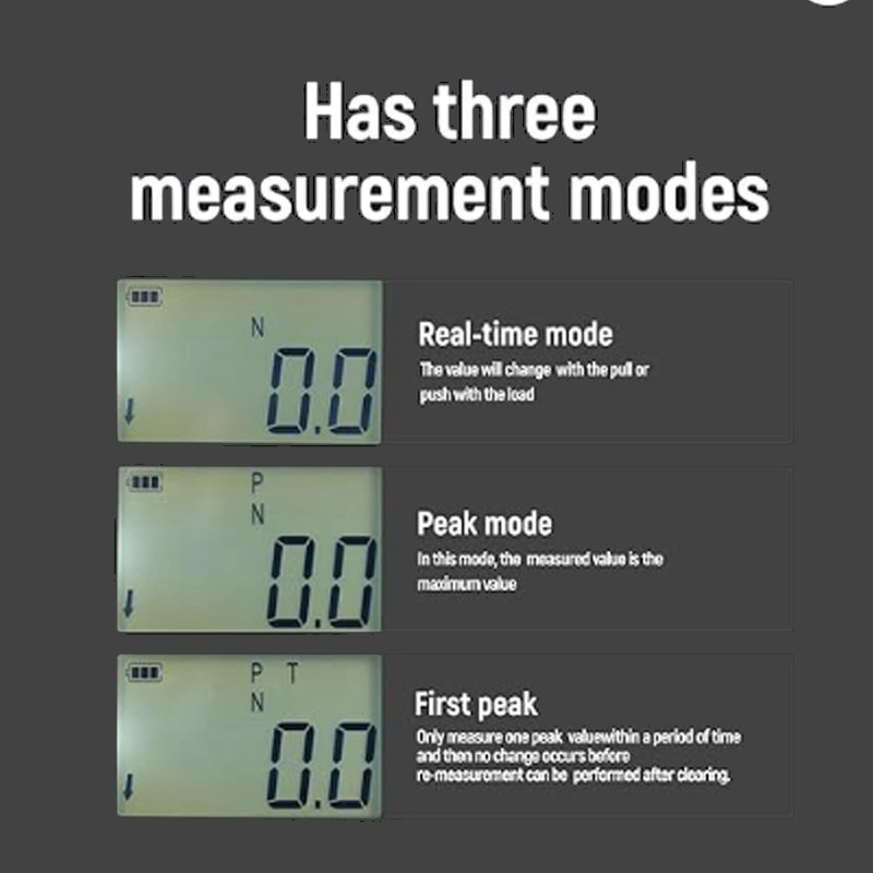 Digital Display Force Gauge Built in Sensor High Accuracy Push