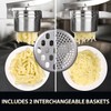 Potato Ricer, Sopito 15oz Stainless Steel Potato Masher with 2