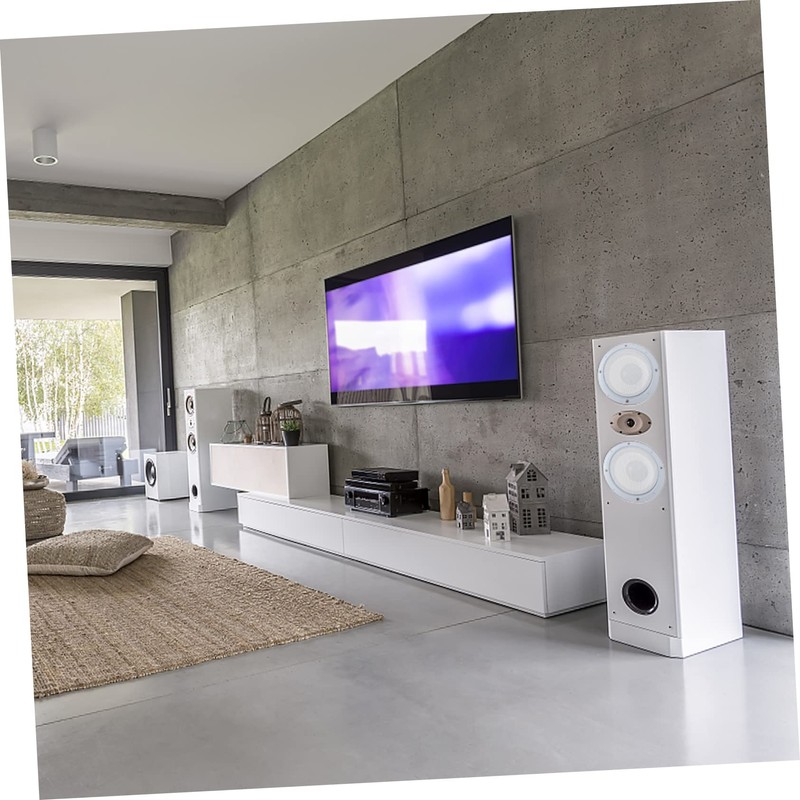 Operitacx 2Pcs Durable Speaker Covers White Audio Speaker Mesh Protective