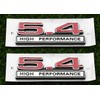 2pcs 5.4L Liter High Performance Badge V6 Engine Emblems Badge