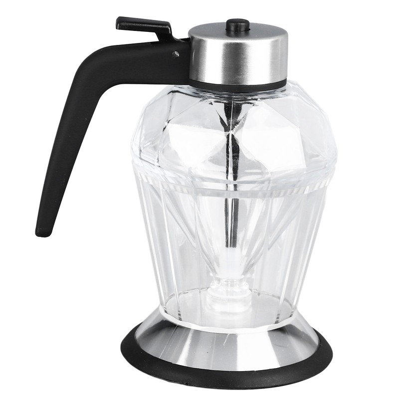 Honey Syrup Dispenser with Stand Multipurpose Honey Jar Clear Glass