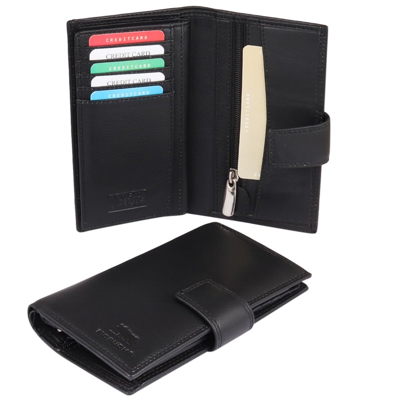 MORUCHA Clutch Wallet for Women Genuine Leather RFID Blocking High