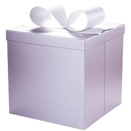 BIOBROWN Gift Boxes with Lids for Presents, 9x9x9 Inches Light Purple Collapsible Gift Box for Birthday, Wedding, Bridal Shower, Party, Any Occasion