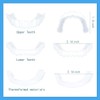 2 Pairs, Top and Bottom,Adjustable for Men and Women,Beautiful Smile(White)