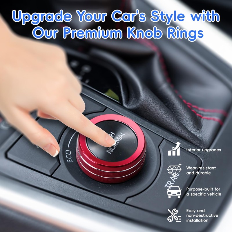 Auovo Drive Mode Control Switch Knob Cover Compatible with Toyota