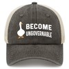 Become Ungovernable Goose Mesh Trucker Hat – Adjustable Snapback, Breathable,