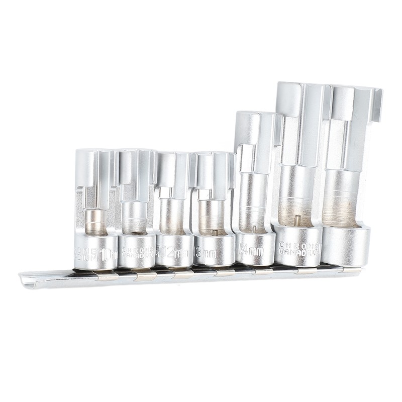 7 Pcs Oxygen Sensor Removal Socket Tool Chromium Alloy Oil