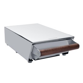 Normcore Espresso Knock Box Drawer, Espresso Knocker Drawer, 304 Stainless Steel With Walnut Wood Hand, For Home, Office, Restaurant and Coffee Shop, Mirror Finish, Size: M