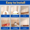 COUKIU Flexible Baseboard Molding Trim, Peel and Stick Rubber Wall