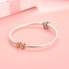 DALARAN 925 Sterling Silver Spacer Bead Charm Stopper for Women,