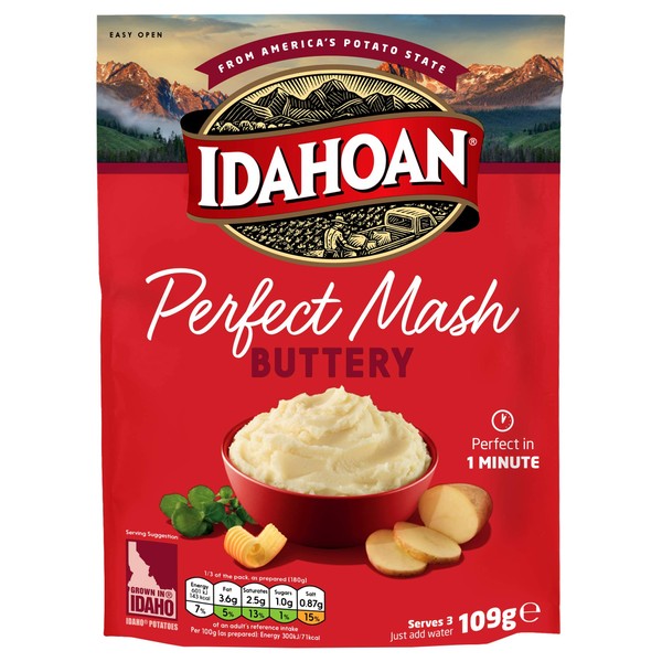 Idahoan Perfect Mash Buttery, 8 x 109g