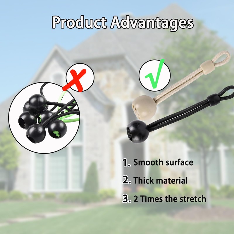 Sunshade Shade Hardware Bungee kit and End Cap Coolaroo Replacement