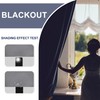 JIUZHEN Blackout Curtains for Bedroom - Thermal Insulated Room Darkening